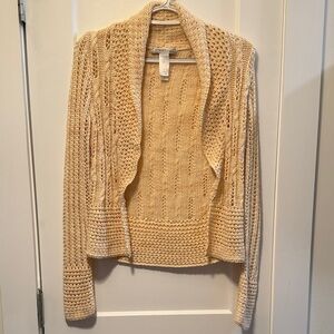Street Scape Women's  Cream Knit Cardigan size M